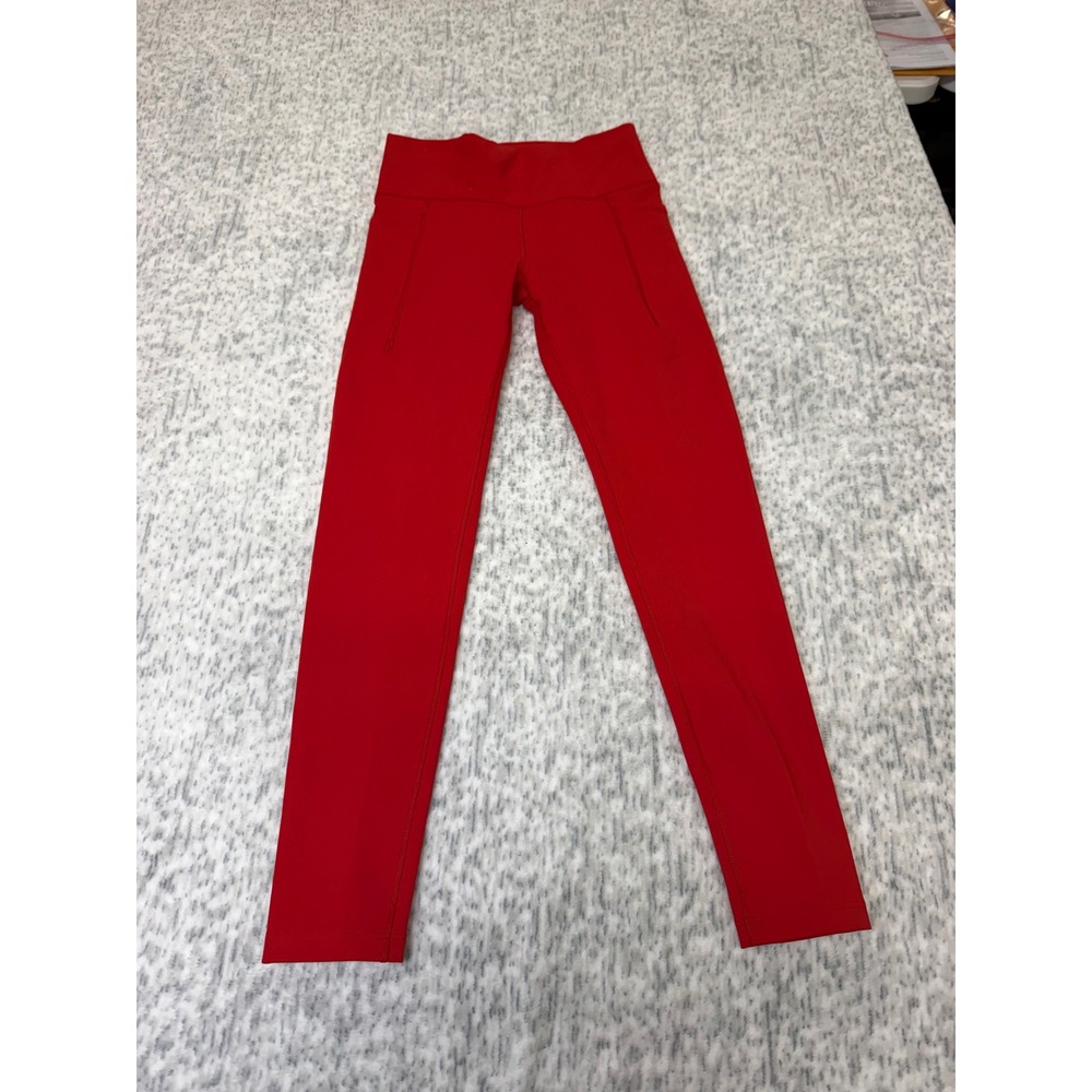 DSG Girls Momentum 2.0 High-Rise Legging Candy Apple Red Size S 8-9 NWT